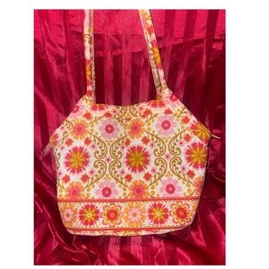 Vera Bradley Floral Pink and Orange Women's Bag
